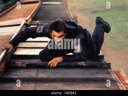 Operation: Broken Arrow, (BROKEN ARROW) USA 1996, Regie: John Woo, CHRISTIAN SLATER, Stichwort: Schienen, Action-Szene Stockfoto