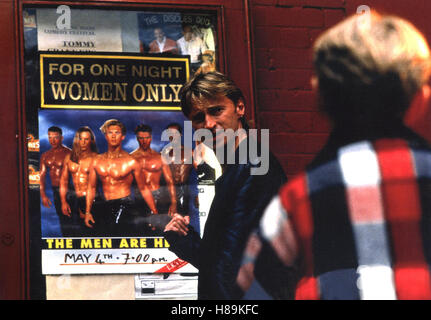 Ganz Oder Gar Nicht (THE FULL MONTY) GB 1997, Regie: Peter Cattaneo, ROBERT CARLYLE, Stichwort: Plakat Stockfoto