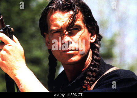 Graue Eule, (graue Eule) USA-CAN 1999, Regie: Richard Attenborough, PIERCE BROSNAN, Stichwort: Indianer, Zöpfe Stockfoto