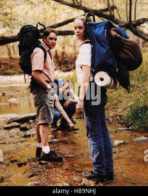 Blair Witch Project, (THE BLAIR WITCH PROJECT) USA 1999, Regie: Daniel Myrick, Eduardo Sanchez (II), MICHAEL WILLIAMS, JOSHUA LEONARD, HEATHER DONAHUE, Schlüssel: Rucksack, Ausflug, Expedition Stockfoto