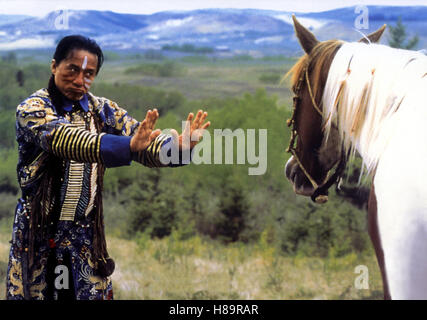 Shang-High Noon, (Shang-High NOON) HK 2000, Regie: Tom Dey, JACKIE CHAN, Stichwort: Pferd, Indianer, Kriegsbemalung Stockfoto