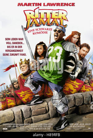 Ritter Jamal - Eine Schwarze Komödie (BLACK KNIGHT) USA 2001, Regie: Gil Junger, MARTIN LAWRENCE, Stichwort: Plakat Stockfoto