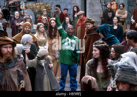 Ritter Jamal - Eine Schwarze Komödie (BLACK KNIGHT) USA 2001, Regie: Gil Junger, MARTIN LAWRENCE, Stichwort: Nummerntrikot, Menschenmenge, Kostüme, Komparsen Stockfoto