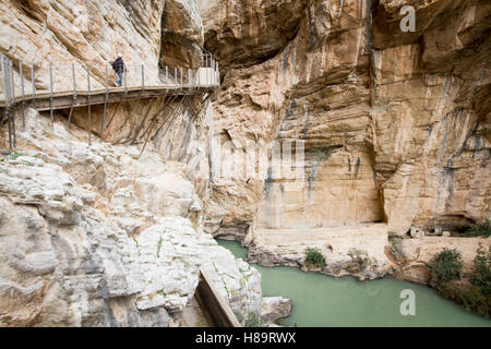 Caminito del Rey, Málaga, Spanien Stockfoto