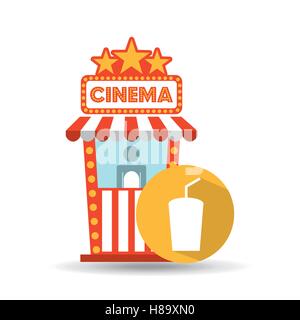 Kino-Film-Kasse. Tasse Natron Grafik Vektor Illustration Eps 10 Stock Vektor