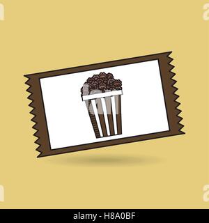 Konzept zählen Popcorn Design Vektor Illustration Eps 10 Stock Vektor