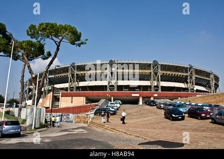 Fußball-Stadion San Paolo oder Stadion von der Sonne, Neapel, SSC Napoli, Fuorigrotta, Kampanien, Italien, Europa Stockfoto