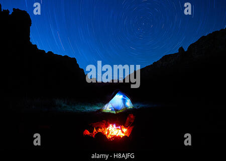 Nacht in der Wildnis Aberglaube Stockfoto