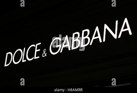 Das Logo der Marke "Dolce Und Gabbana", Berlin. Stockfoto