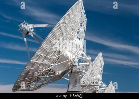 Radioteleskope, Very Large Array (VLA), in der Nähe von Magdalena, New Mexico, Vereinigte Staaten Stockfoto