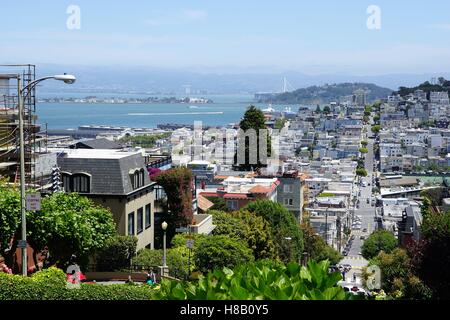 Lombard Street San Francisco Stockfoto