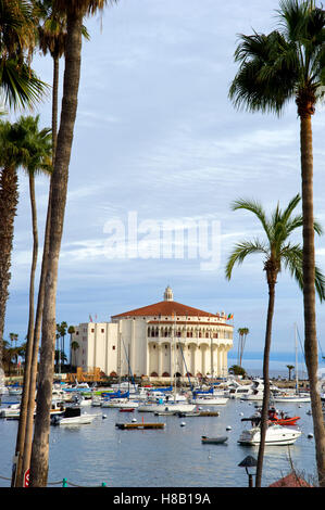 Die Avalon Ballroom / Casino auf Catalina Island vor der Küste von Süd-Kalifornien Stockfoto