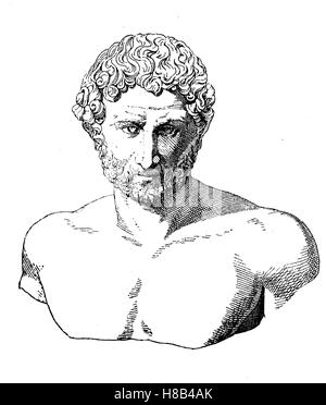 Roman Emperor Hadrian, Geschichte der Mode, Kostüm-Geschichte Stockfoto