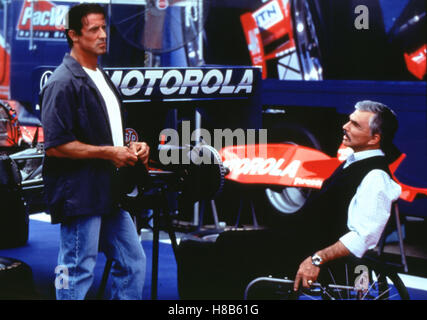 Getrieben, (ANGETRIEBENEN) USA 2001, Regie: Renny Harlin, SYLVESTER STALLONE, BURT REYNOLDS, Stichwort: pilotert, Motorsport, Rollstuhl, Sponsoren, MOTOROLA Stockfoto