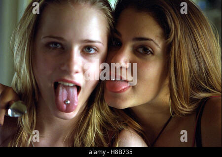 Dreizehn (13) USA-GB 2003, Regie: Catherine Hardwicke, EVAN RACHEL WOOD, NIKKI REED, Schlüssel: Piercing Zunge Stockfoto