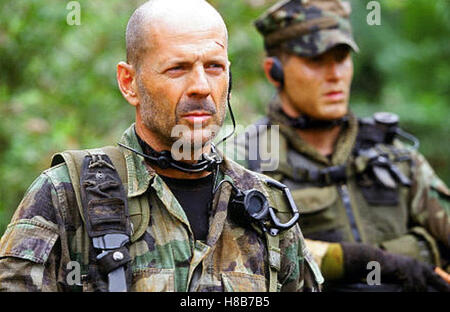 Tränen der Sonne (TEARS OF THE SUN) USA 2003, Regie: Antoine Fuqua, BRUCE WILLIS, Schlüssel: Soldat, Tarnung, Uniform Stockfoto