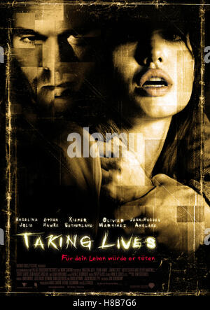 Taking Lives (Einnahme Leben) USA-CAN-2004, Regie: D. J. Caruso, Schlüssel: Plakat Stockfoto