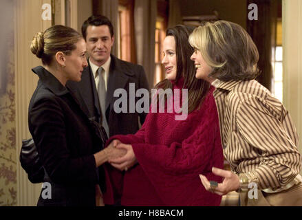 Familie Stone - Verloben verboten!, (THE FAMILY STONE) USA 2005, Regie: Thomas Bezucha, SARAH JESSICA PARKER, DERMOT MULRONEY, ELIZABETH REASER, DIANE KEATON, Schlüssel: Begrüssung, Shakehands, Stockfoto