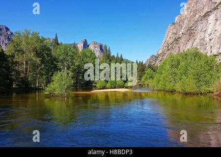 Merced River, Yosemite-Nationalpark Stockfoto