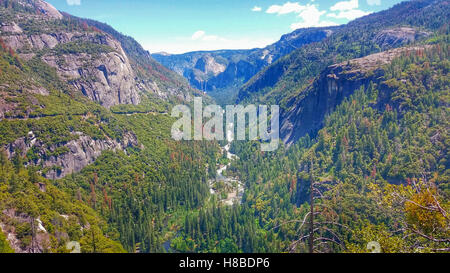 Talblick, Yosemite-Nationalpark Stockfoto