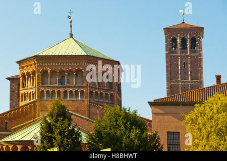 Basilica di Sant'Ambrogio, Piazza Ambrogio, Mailand, Lombardei, Italien Stockfoto