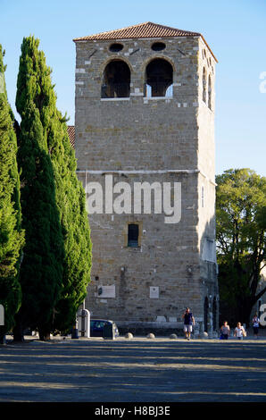 Triest, Italien, Campanile, Kathedrale von San Giusto Stockfoto