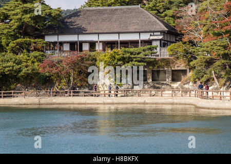 Kanrantei Teehaus - Kanrantei ist das einzige Gebäude aus einem Herrenhaus-Komplex des Date-Clans in Matsushima überleben Stockfoto