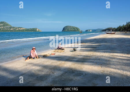 Alltag der Thais in Hua Hin Thailand Stockfoto
