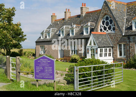 Iona, Schottland - Baile Mhor, das Dorf. Das Bischofshaus. Stockfoto