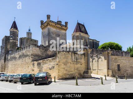 Der Herzog Schloss Le Herzogtum d'Uzès, Uzès Gard, Frankreich Stockfoto