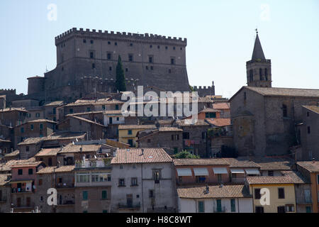 Soriano nel Cimino Burg gehörte der Familie Orsini Stockfoto