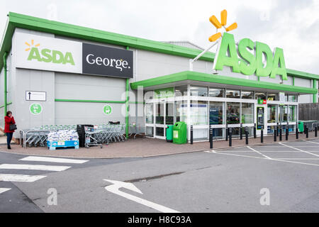 ASDA Supermarkt, Gillingham Dorset UK Stockfoto