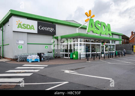 ASDA Supermarkt, Gillingham Dorset UK Stockfoto