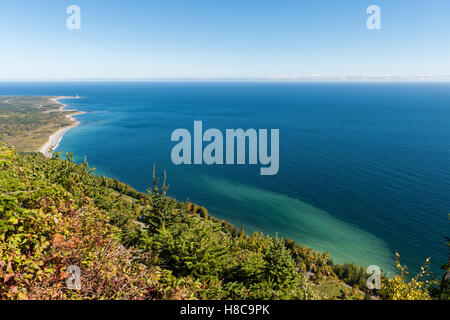 GAP-des Rosiers wie aus Sicht auf Mont-Saint-Alban in Forillon Nationalpark Gaspe Halbinsel, Quebec, Kanada Stockfoto