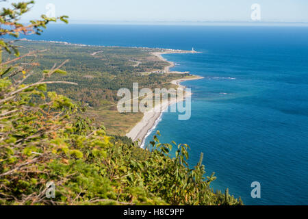 GAP-des Rosiers wie aus Sicht auf Mont-Saint-Alban in Forillon Nationalpark Gaspe Halbinsel, Quebec, Kanada Stockfoto