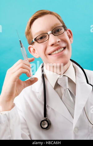 lustige Arzt Porträt Stockfoto