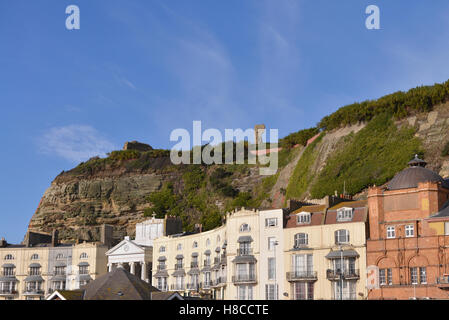 Hastings-Burgruine Stockfoto