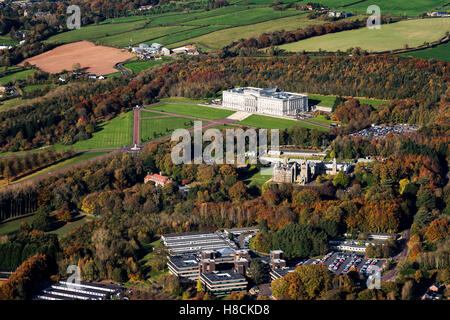 Luftaufnahmen von Stormont Estate Belfast Nordirland Stockfoto