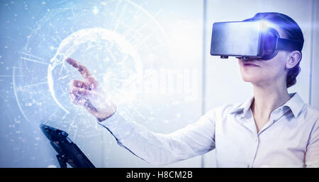 Zusammengesetztes Bild Bild der Erde mit unterschiedlichen Zeiten Stockfoto