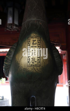 Im Volksmund genannt Van Mieu - Tempel des Konfuzius Tempel der Literatur in Hanoi. Stockfoto