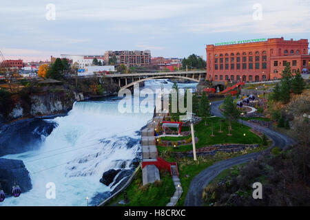 Washington Wasser Kraftwerk - Avista - Spokane Washington, Stockfoto