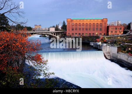 Washington Wasser Kraftwerk - Avista - Spokane Washington, Stockfoto