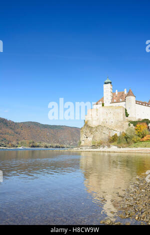 Schönbühel-Aggsbach: Schloss, Schloss Schönbühel, Donau, Wachau, Niederösterreich, Niederösterreich, Österreich Stockfoto