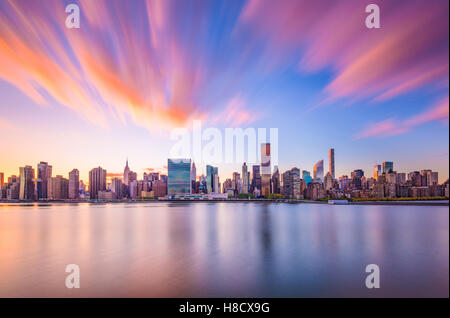 Skyline von New York City. Stockfoto