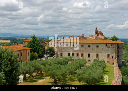 Palazzo della Corgna oder Palazzo Ducale, Castiglione del Lago, Lago Trasimeno, Umbrien, Italien Stockfoto