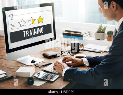 Leistungsfaehigen Lernkonzept Erfolg Training Stockfoto