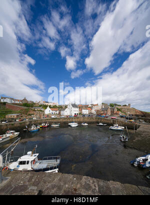 Der Hafen von Fischen Dorf von Crail in Fife, Schottland, auf den Firth of Forth. Stockfoto