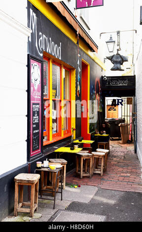 Marwood Coffee Shop in The Lanes Gegend von Brighton UK Stockfoto