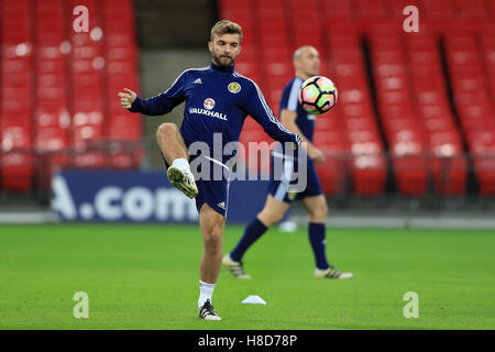 Schottlands James Morrison während einer Trainingseinheit im Wembley Stadium, London. Stockfoto