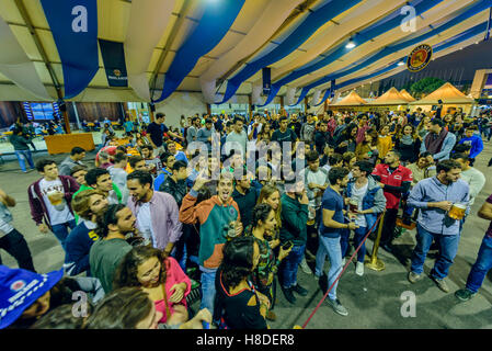 Wettbewerb auf dem Oktoberfest 2016 (Barcelona, Spanien) Stockfoto